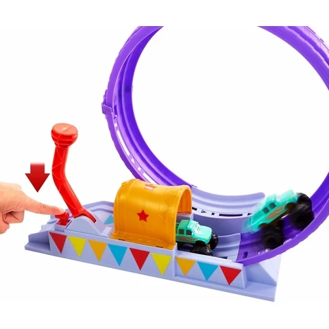 Disney Cars Autot Showtime Looping leikkisetti Ivy Monster Truck -autolla