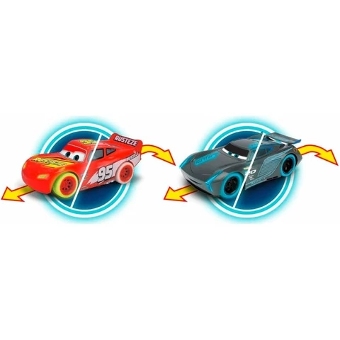 Disney Cars Salama McQueen ja Jackson Storm kauko-ohjattavat autot
