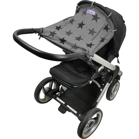 Dooky Universal Gray Stars pram curtain