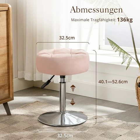 Dttra kampauspöydän tuoli Lue Bona vaaleanpunainen