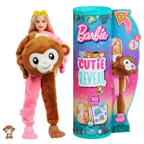 Barbie Cutie Reveal Jungle Series Monkey