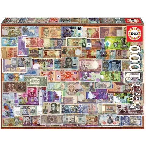 Educa Puzzle 1000 burning banknotes