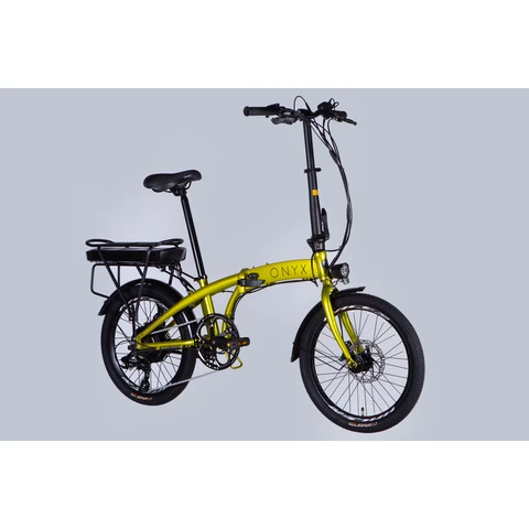 ONYX 20" 8-v sähköavusteinen taittopyörä sinapinkeltainen (20")