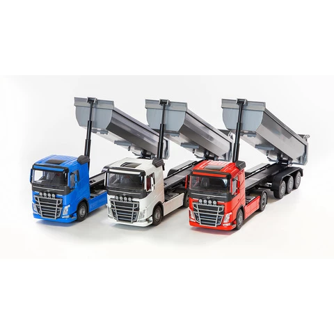 EMEK Volvo FH hiekkapuoliperärekka puneinen 50 cm