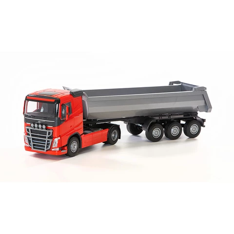 EMEK Volvo FH hiekkapuoliperärekka puneinen 50 cm