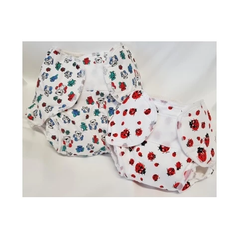 Fashy diaper pants with teddies or leppis