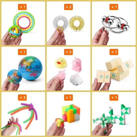 Fidget toys animals and others 27 pcs