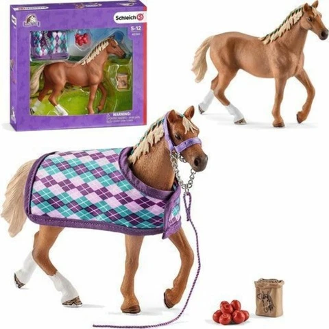 Schleich Horse Club English thoroughbred and warp