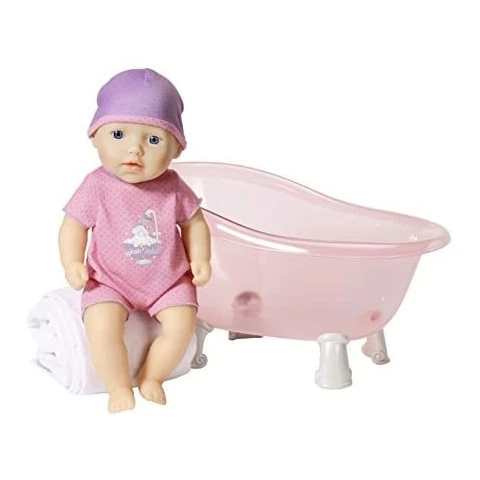 My first Baby Annabell doll and bath tub