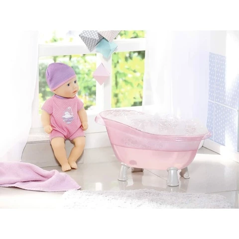 My first Baby Annabell doll and bath tub