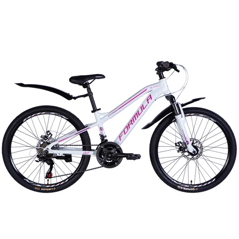 Formula BLACKWOOD 1.0 maastopyörä 24" 21-v valkoinen-pinkki (valkoinen-pinkki, 24'')