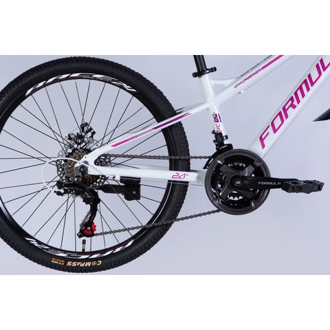 Formula BLACKWOOD 1.0 maastopyörä 24" 21-v valkoinen-pinkki (valkoinen-pinkki, 24'')