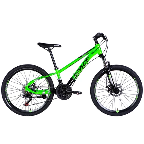 Formula Space Mercury 24" 21v lasten maastopyörä vihreä/musta (Vihreä-musta, 24'')