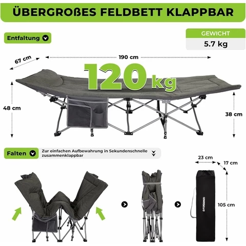 FUNDANGO retkisänky patjalla