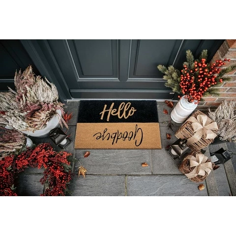 Hanse Home kookos kynnysmatto 45 x 70 cm Hello/Good-bye