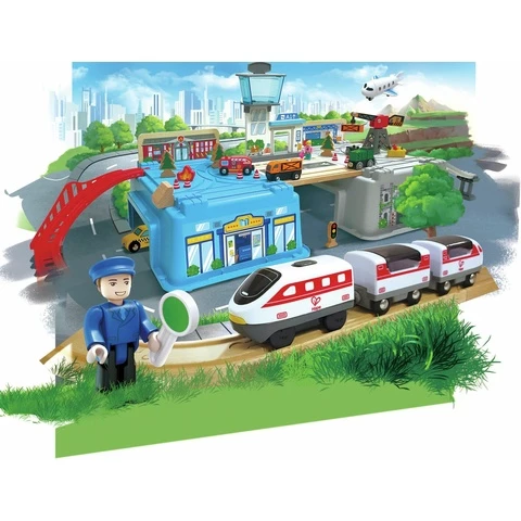 Hape Big city train track online at the best price Urheiluperhe