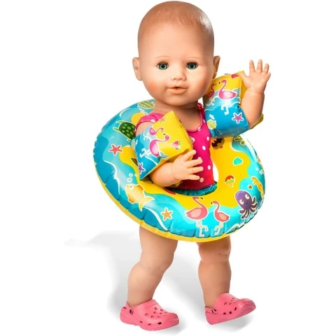 Heless swimming set for doll 35-45 cm pink/yellow