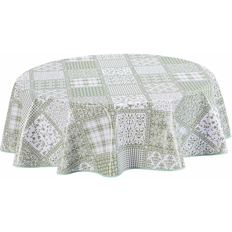 Home Direct Home Direct pyöreä vahakangas 140 cm Saga Green (Halkaisija 140 cm)