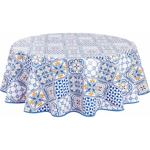 Home Direct pyöreä vahakangas 140 cm Patchwork (Halkaisija 140 cm)