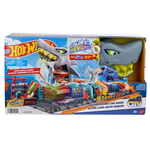 Hot Wheels Ultra Shark Car Wash autopesula