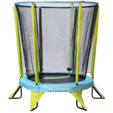 Hudora indoor/outdoor trampoliini, 140 cm, Green/Blue