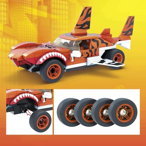 Mega Construx Hot Wheels Monster Truck Tiger Shark 186 parts