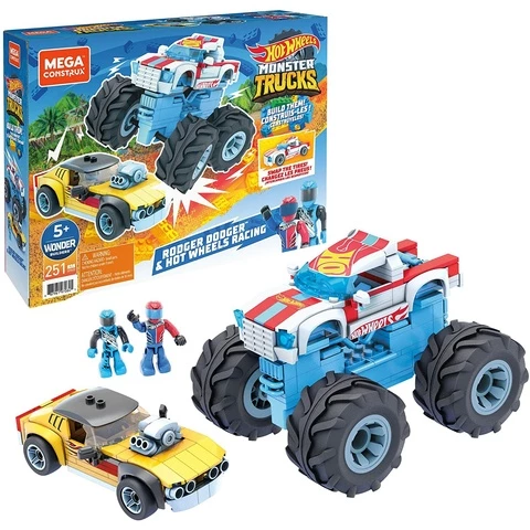 Mega Mega Construx Hot Wheels Rodger Dodger and Racing Monster Truck