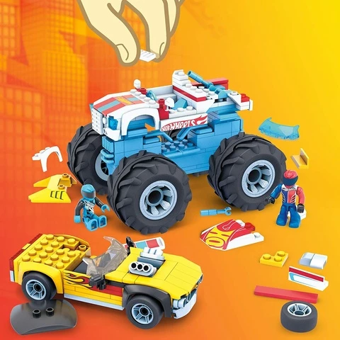 Mega Mega Construx Hot Wheels Rodger Dodger and Racing Monster Truck