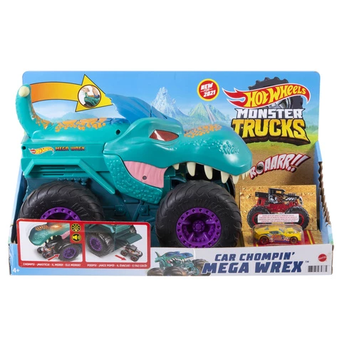 Hot Wheels Monster Trucks auto Car-Chompin' Mega Wrex monsteriauto
