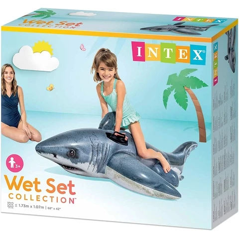 Intex shark swimming toy and swimming mattress 173 cm