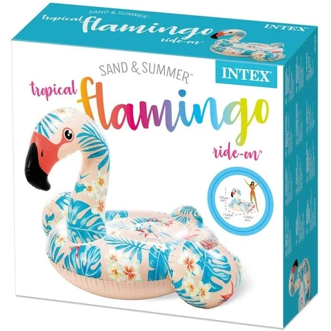 Intex Hawaii Flamingo swimming mattress 142 cm and water toy