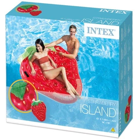 Intex strawberry swimming mattress 168 x 142 cm