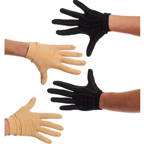 JIV Figure Skaring Competition gloves with strass black or beige