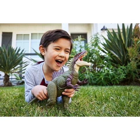 Jurassic World dinosaurus Battle Action Becklespinax äänellä
