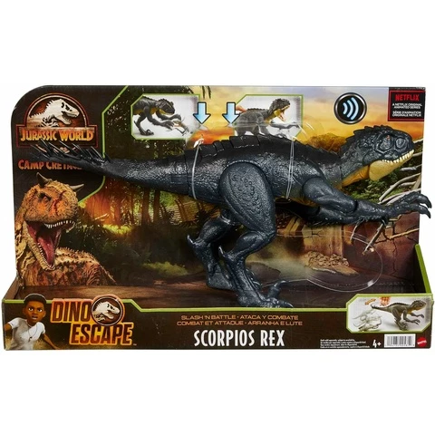 Jurassic World Scorpious Rex Dino Smash 'n Bash äänellä