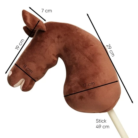 Keppihevonen newforestin ruskea poni, koristelematon