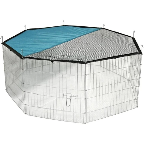  Kerbl rabbit/guinea pig outdoor playground with sun protection