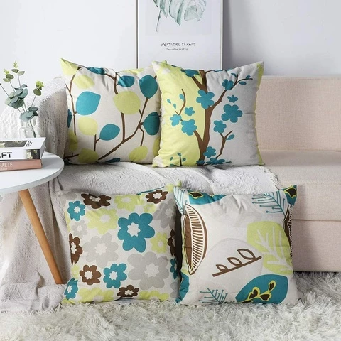 Pillow covers 45x45, set (4 pcs) Spring