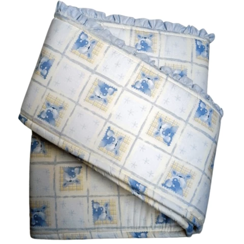 Edge cushion for crib Kiki blue
