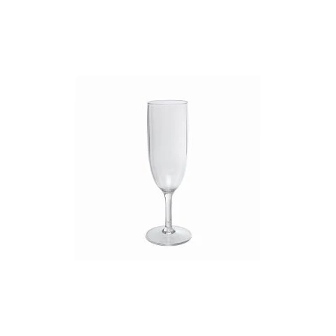 Plastic champagne glass 17 cl clear