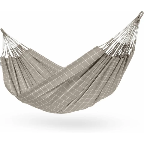 LA SIESTA Brisa riippumatto ruudullinen harmaa