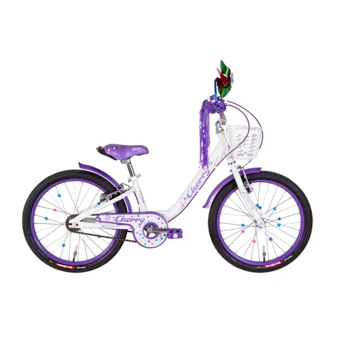 Lasten polkupyörä Formula CHERRY 20" 1-v valkoinen-lila (valkoinen - lila, 18")