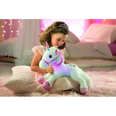 Lica Bella unicorn sleep buddy plush toy with lights