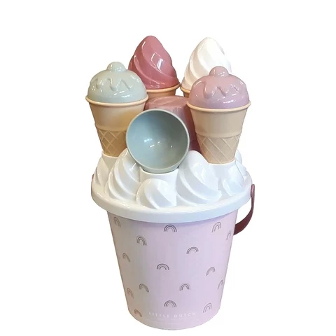 Little Dutch Ice cream kiosk sand toy set, pink color
