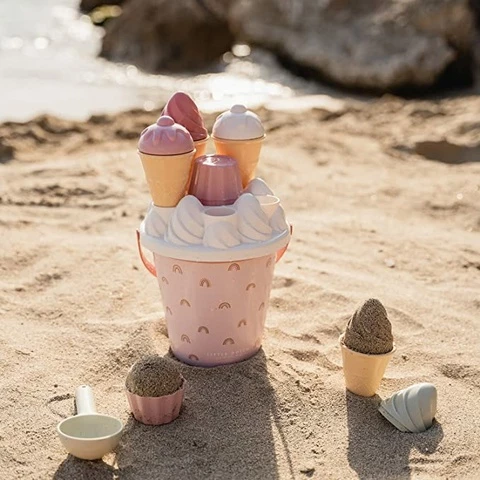 Little Dutch Ice cream kiosk sand toy set, pink color