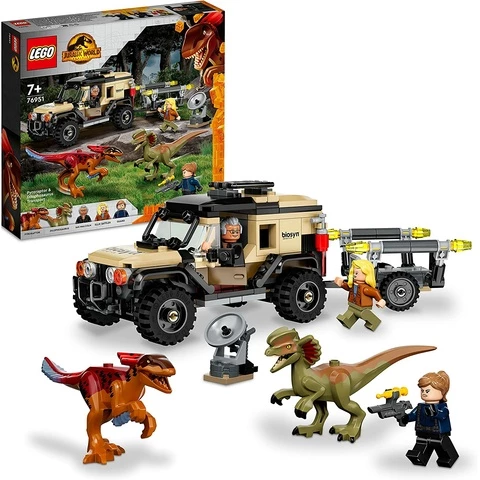 LEGO Jurassic World 76951 - Pyroraptorin ja Dilophosauruksen kuljetus