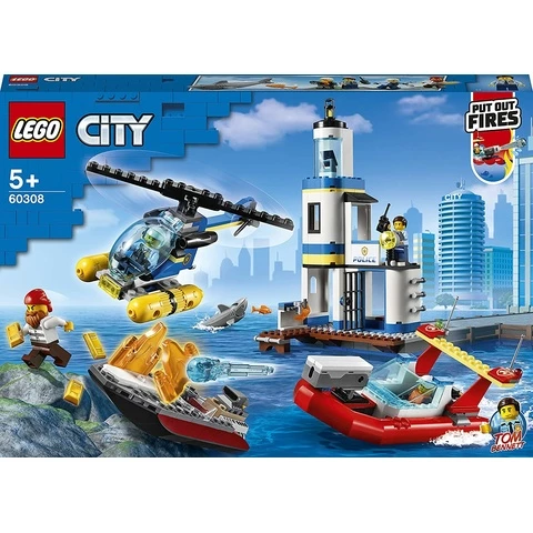 Lego City 60308 Poliisin ja palokunnan operaatio rannikolla