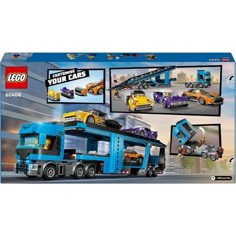 LEGO City 60408 Urheiluautojen kuljetusauto