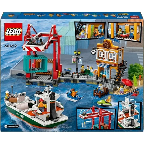 LEGO City 60422 Merisatama ja rahtilaiva