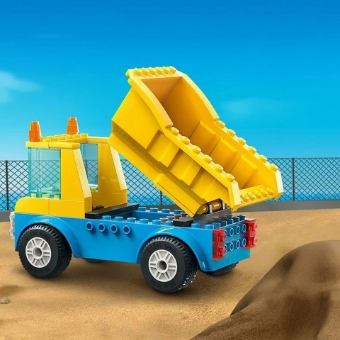 LEGO City Great Vehicles 60391 Rakennustyömaan ajoneuvot, nosturi ja purkupallo